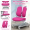 Pink Iron Adjustable Ergonomic Kids Study Chair with Footrest and Casters